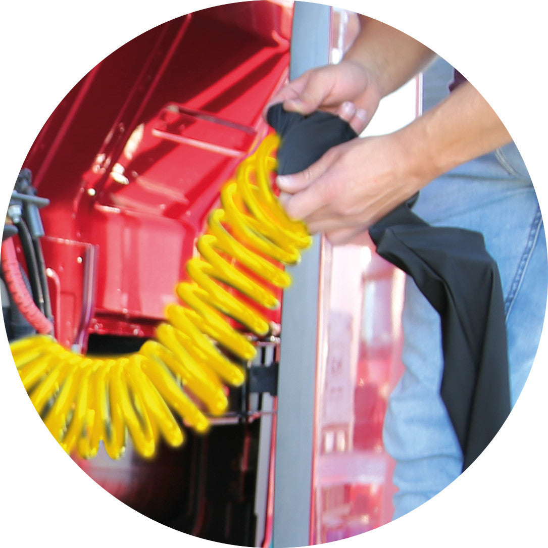 Truck-tights, copertura elasticizzata per spirali aria ed elettriche - Giallo