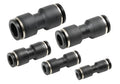 Raccordi tubi aria, set da 5 pz - Ø 4, 6, 8, 10, 12 mm