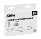 Terminali in plastica per rotaia ferma carico - 2 pz