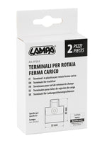Terminali in plastica per rotaia ferma carico - 2 pz