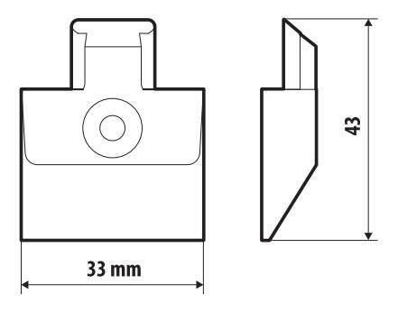 Terminali in plastica per rotaia ferma carico - 2 pz