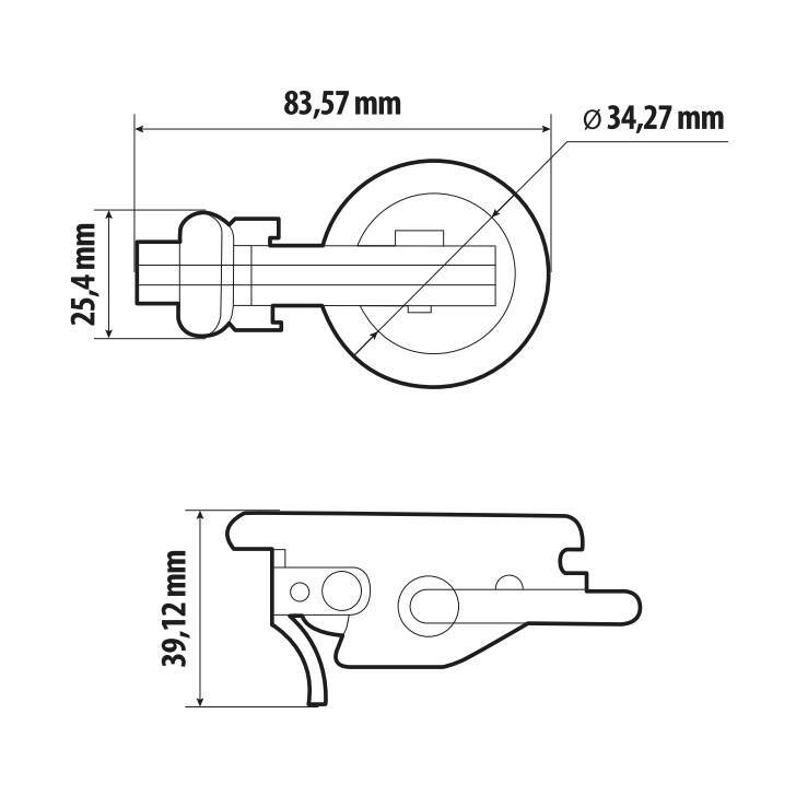 Anello di fissaggio per rotaie fermacarico ad incastro - Type 1