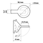 Anello di fissaggio per rotaie fermacarico ad incastro - Type 2
