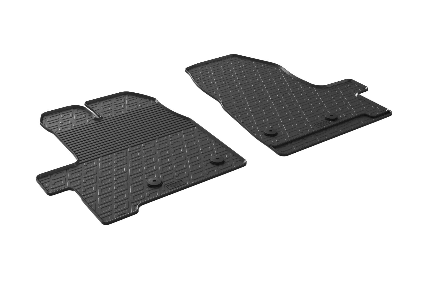 Set tappeti su misura in gomma - compatibile per Ford Transit Custom (01/18>08/23) manuale