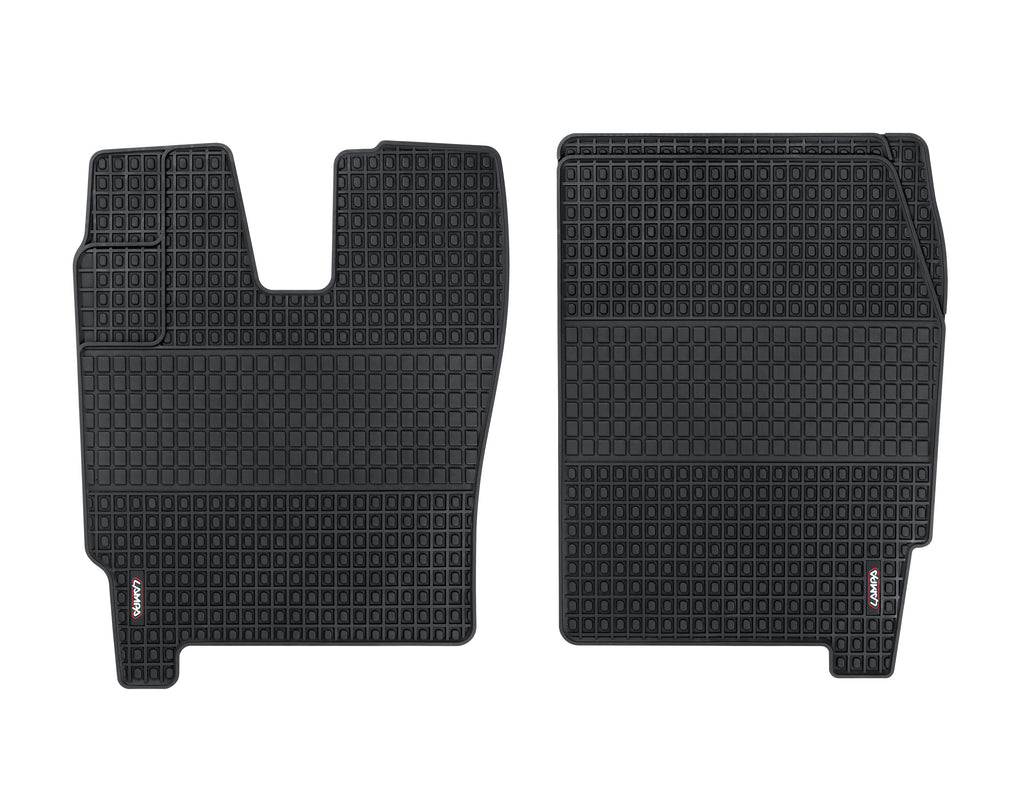 Coppia tappeti su misura in Eco Gomma - compatibile per Iveco Eurocargo (09/03>)