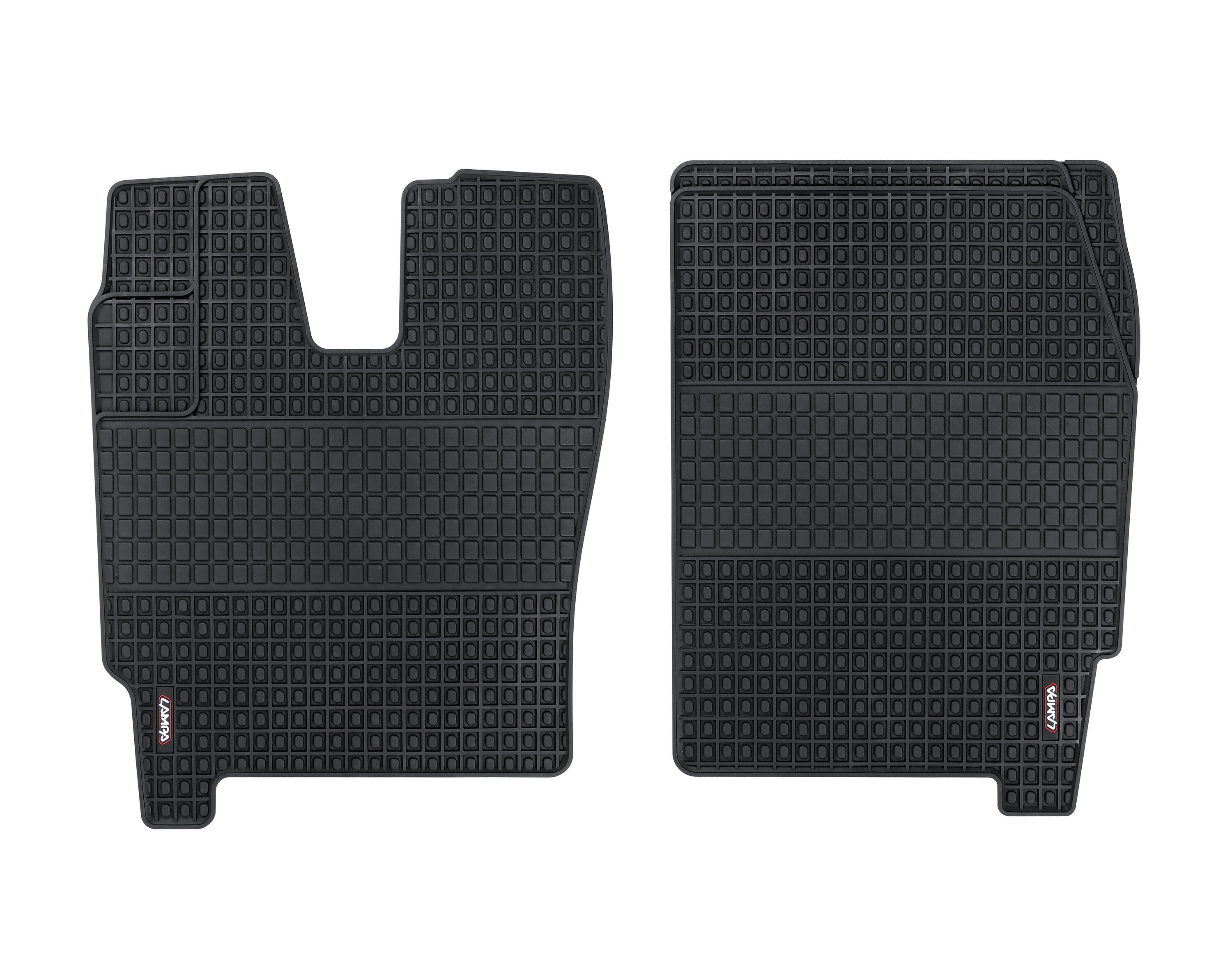 Coppia tappeti su misura in Eco Gomma - compatibile per Iveco Eurocargo (09/03>)