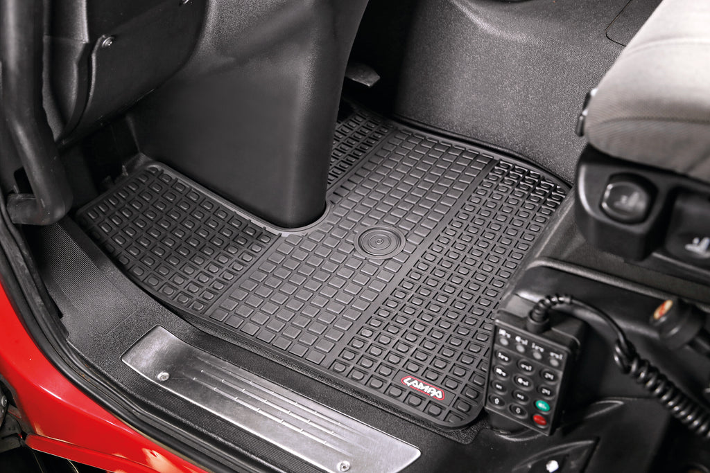 Coppia tappeti su misura in Eco Gomma - compatibile per Iveco Trakker (09/04>06/21) - Iveco Stralis (08/02>12/12) - Iveco Stralis (07/12>12/19) - Iveco Stralis Hi-Way (07/12>08/16) - Iveco Stralis XP (09/16>12/19)