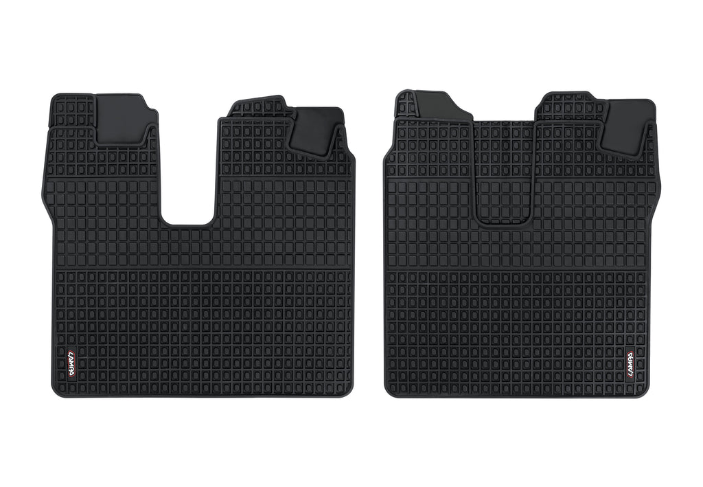 Coppia tappeti su misura in Eco Gomma - compatibile per Man TGA (03/99>05/10) - Man TGL (05/05>10/21) cabina L/XL - Man TGM (10/05>10/21) cabina L/XL - Man TGX (09/07>10/21) - Man TGL (11/21>) cabina L/XL - Man TGM (11/21>) cabina L/XL - Man TGX (11/21>)