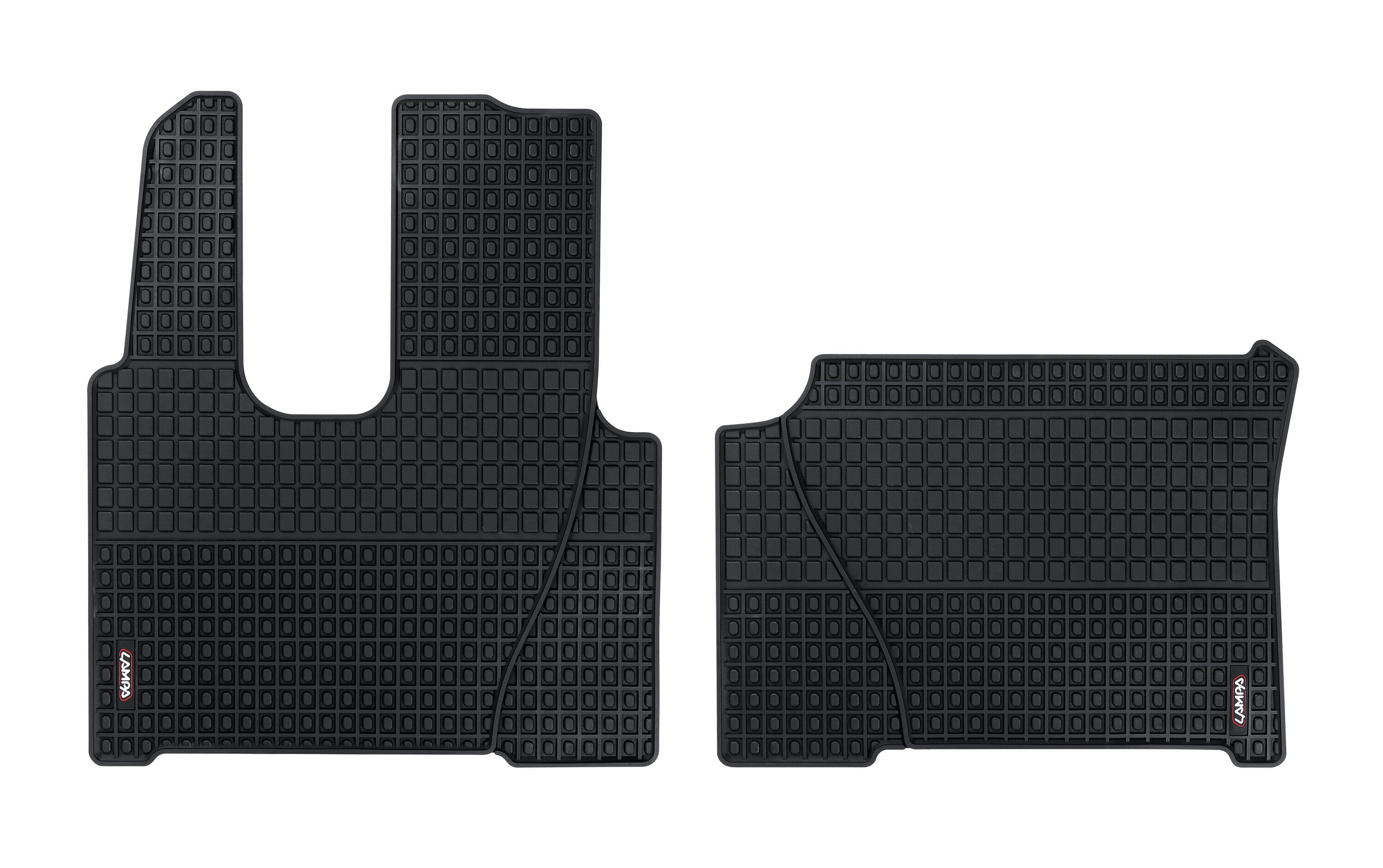 Coppia tappeti su misura in Eco Gomma - compatibile per Mercedes Actros MP4 (09/11>09/19) - Mercedes Antos (09/12>) - Mercedes Actros MP5 (10/19>) - Mercedes Actros MP5 L (11/21>) - Mercedes Actros L ProCabin (12/24>)