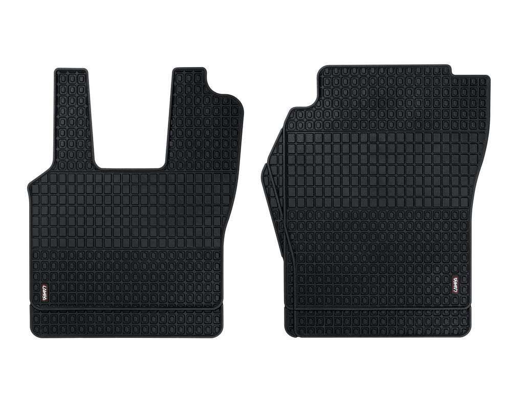 Coppia tappeti su misura in Eco Gomma - compatibile per Scania G Serie 5 (03/04>08/09) - Scania G Serie 6 (09/09>08/13) - Scania G Serie 6 - Streamline (09/13>12/17) - Scania L Serie 4 (02/95>09/04) - Scania P Serie 5 (09/04>11/11) - Scania P Serie 6 (...