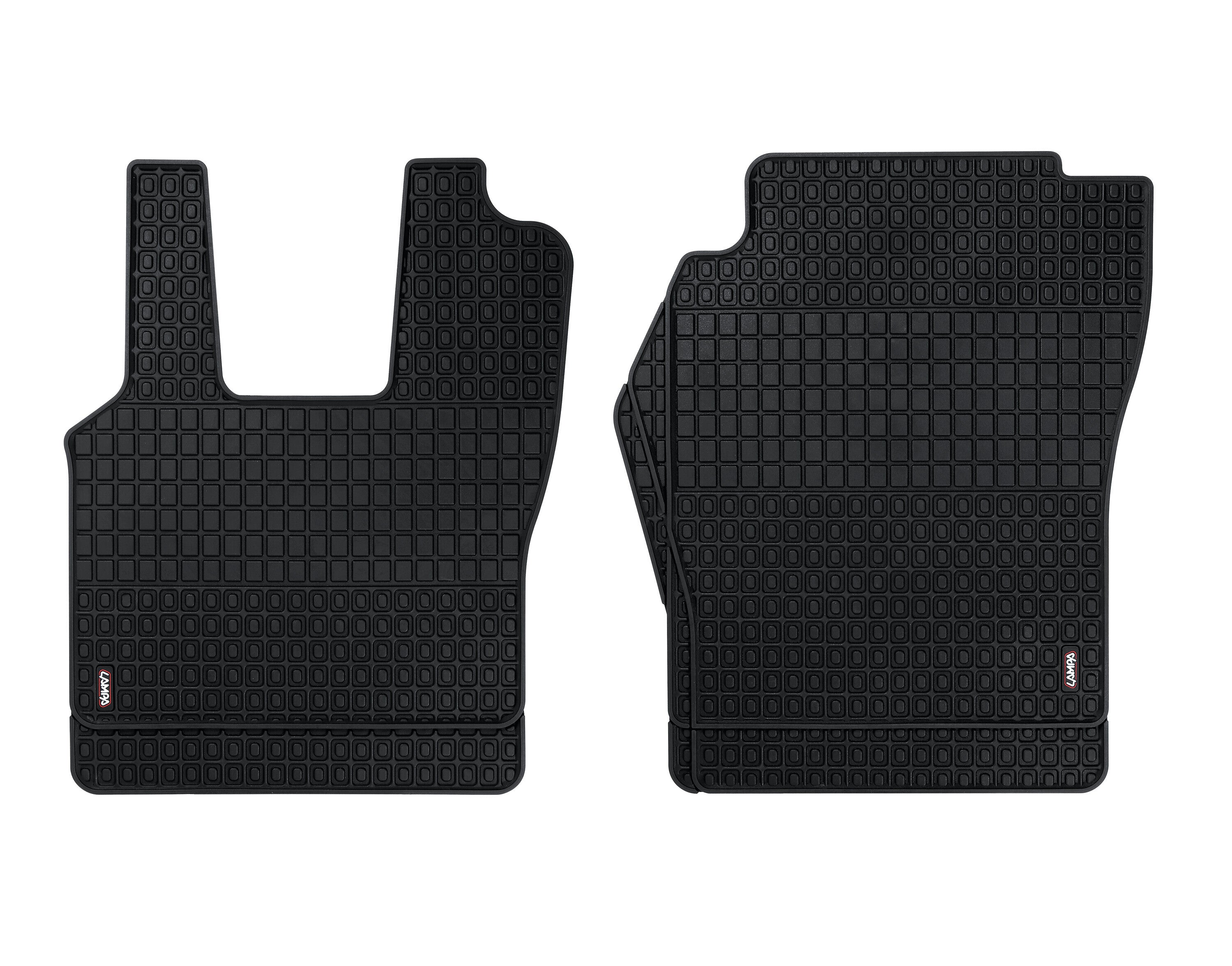 Coppia tappeti su misura in Eco Gomma - compatibile per Scania G Serie 5 (03/04>08/09) - Scania G Serie 6 (09/09>08/13) - Scania G Serie 6 - Streamline (09/13>12/17) - Scania L Serie 4 (02/95>09/04) - Scania P Serie 5 (09/04>11/11) - Scania P Serie 6 (...