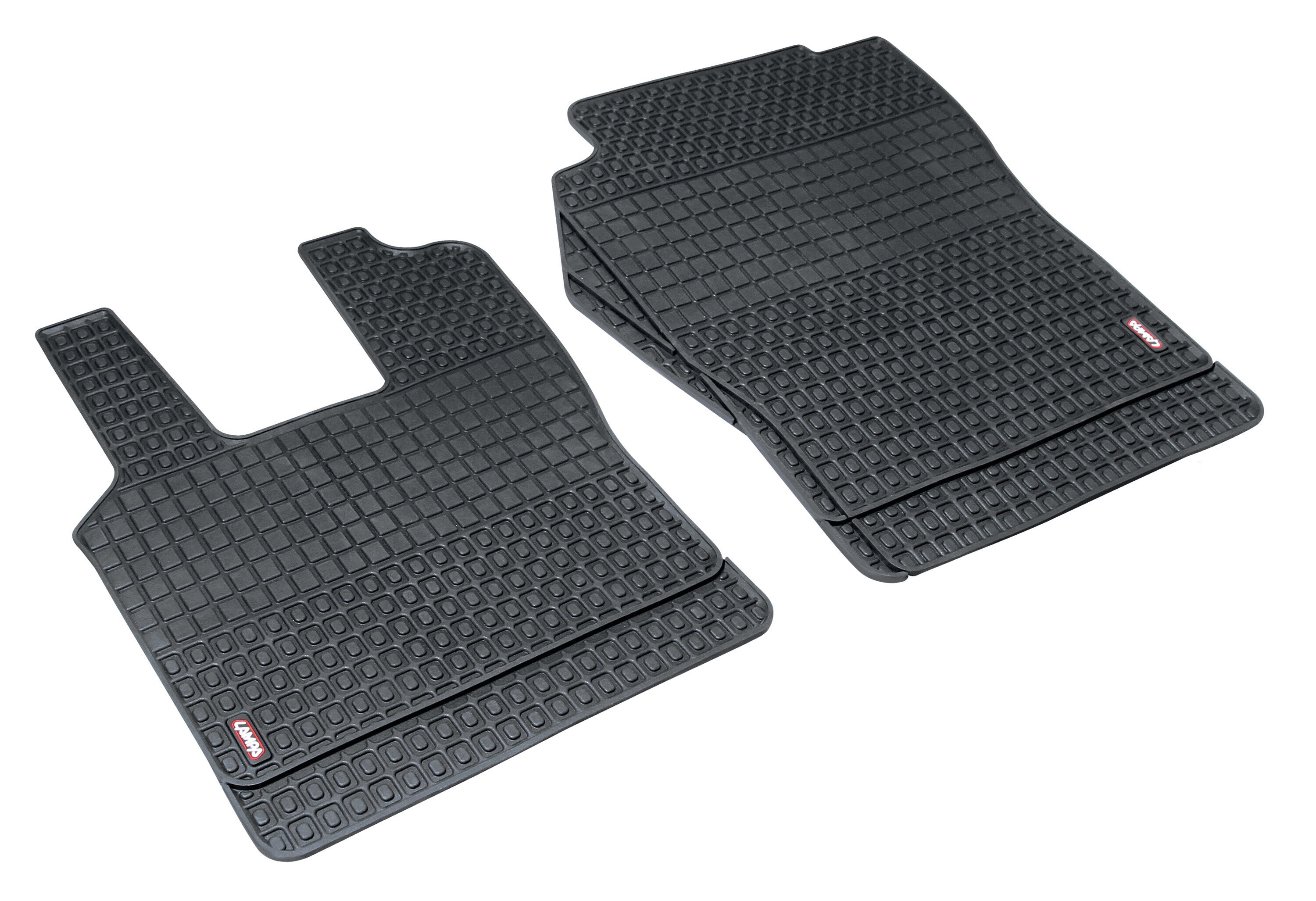 Coppia tappeti su misura in Eco Gomma - compatibile per Scania G Serie 5 (03/04>08/09) - Scania G Serie 6 (09/09>08/13) - Scania G Serie 6 - Streamline (09/13>12/17) - Scania L Serie 4 (02/95>09/04) - Scania P Serie 5 (09/04>11/11) - Scania P Serie 6 (...