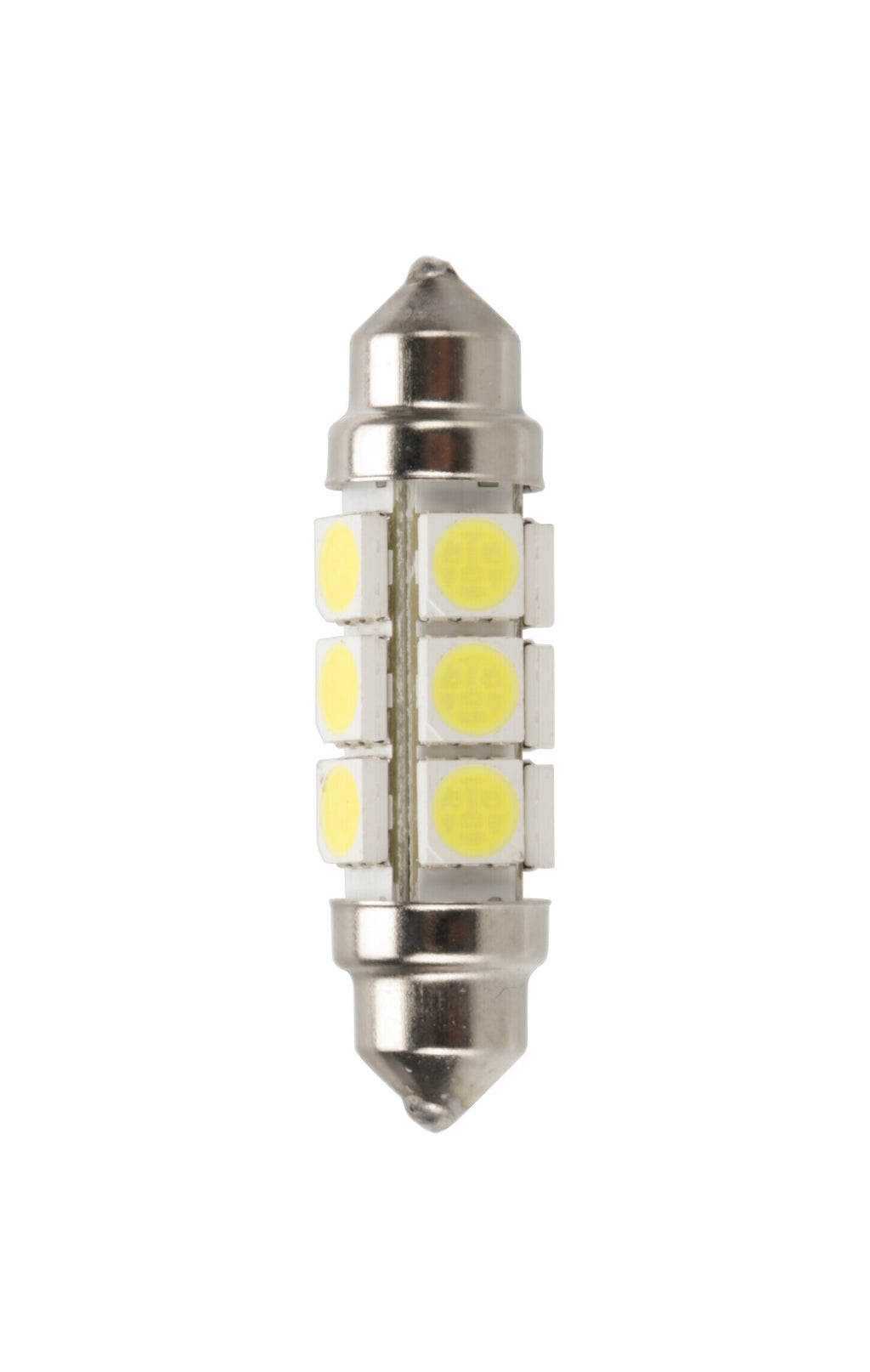 24V Led Series - 12 Led SMD - 11x43 mm - SV8,5-8 - 20 pz - Busta - Bianco - Doppia polarità