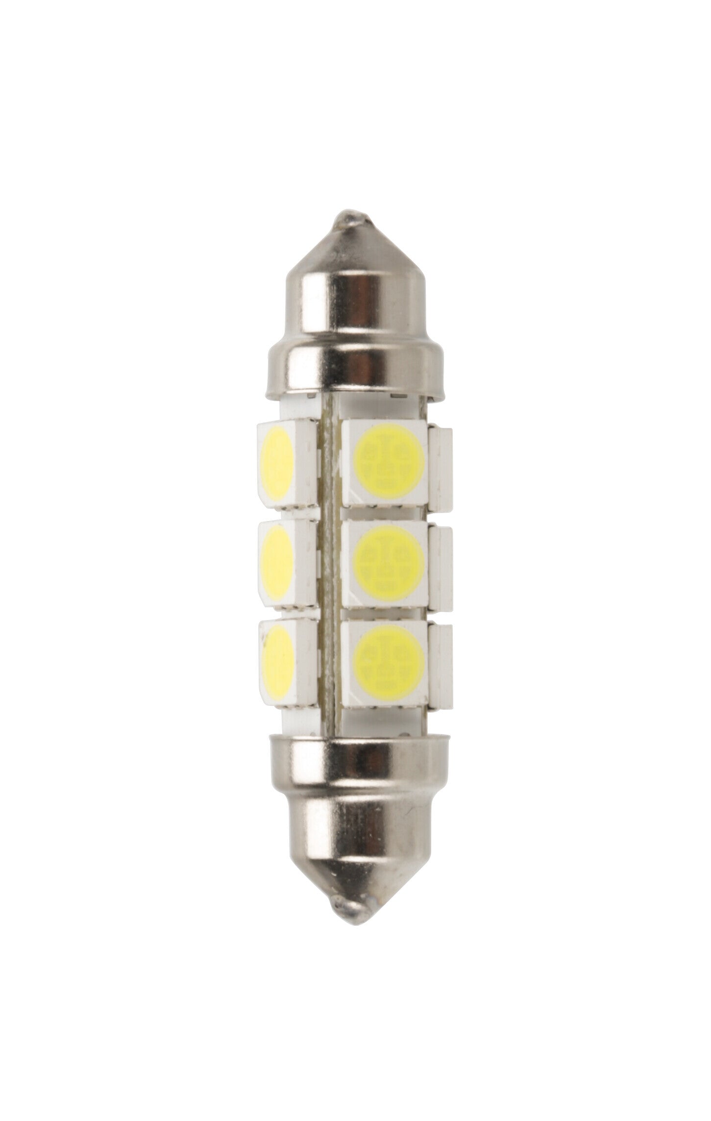 24V Led Series - 12 Led SMD - 11x43 mm - SV8,5-8 - 20 pz - Busta - Bianco - Doppia polarità