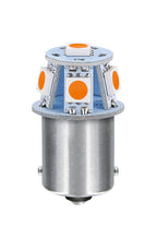 24V Led Series - 6 SMD x 1 chip - (R5W) - BA15s - 20 pz - Scatola - Arancio - Doppia polarità