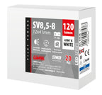12/24V Led Series 2 SMD x 1 chip - 12x41 mm - SV8,5-8 - 20 pz - Scatola - Bianco - Doppia polarità - Resistenza incorporata