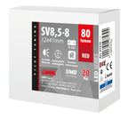 12/24V Led Series 2 SMD x 1 chip - 12x41 mm - SV8,5-8 - 20 pz - Scatola - Rosso - Doppia polarità - Resistenza incorporata