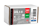 24V Led Series - 12 Led SMD - 11x43 mm - SV8,5-8 - 20 pz - Scatola - Verde - Doppia polarità