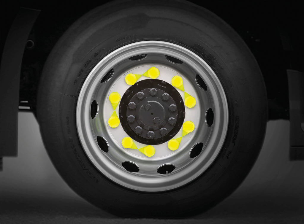 Indicatori di movimento per dadi ruote, set 20 pz - Ø 33 mm
