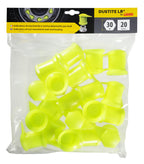 Dustite LR®, indicatori di serraggio per dado ruota con cappuccio antipolvere, set 20 pz - 30 mm - Giallo fluo