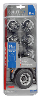 Copribulloni cromati in ABS - Ø 30 mm - Set 10 pz