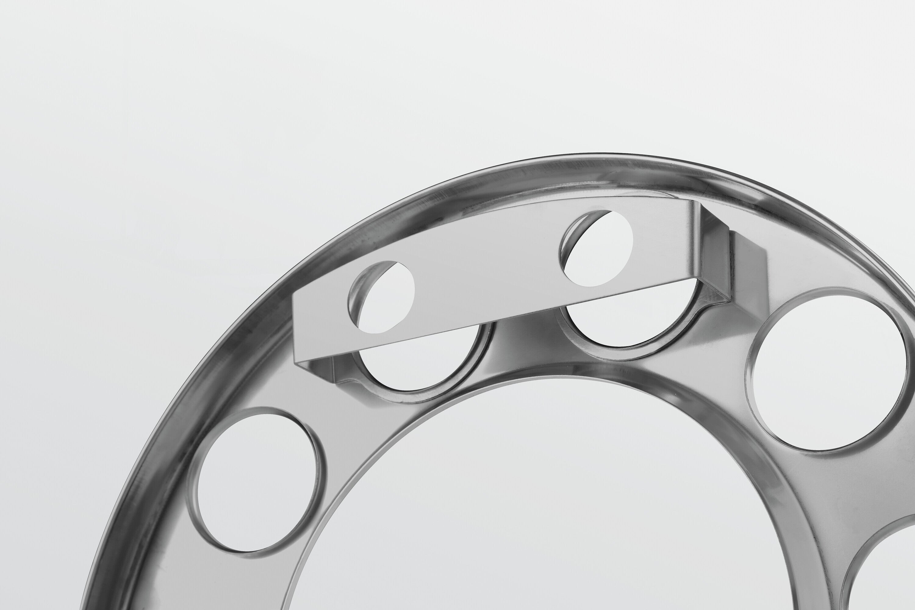 Anello coprimozzo in acciaio inox, per cerchi in lega