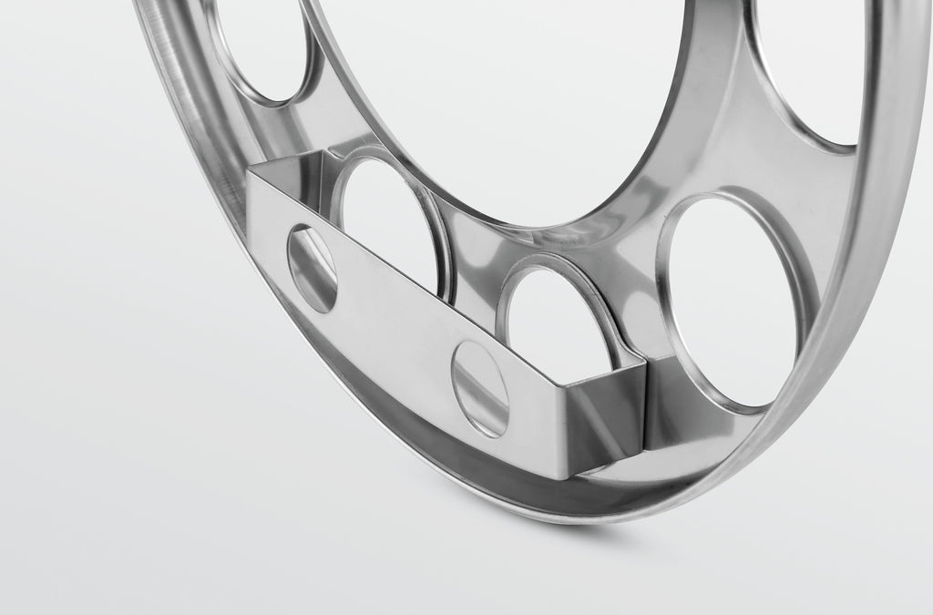 Anello coprimozzo in acciaio inox, per cerchi in lega