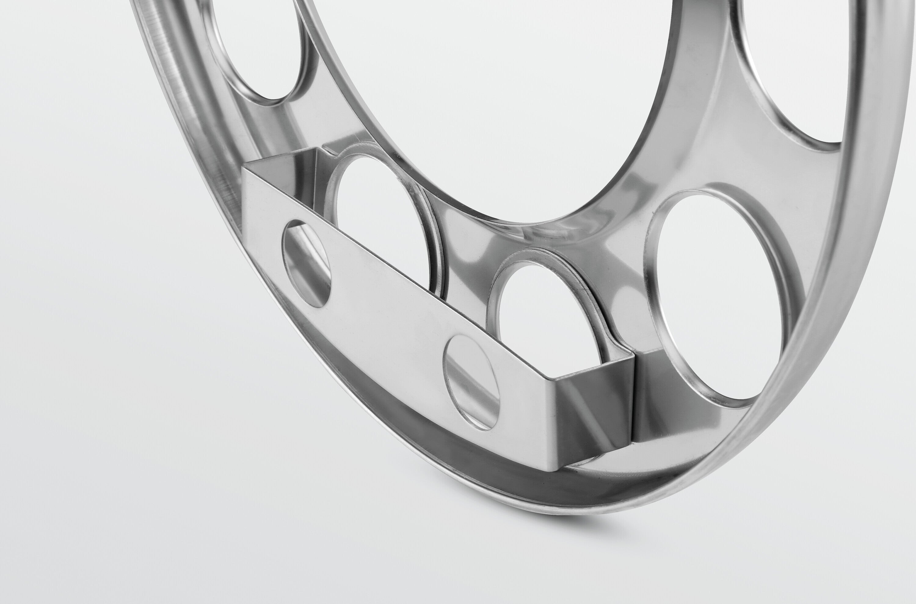 Anello coprimozzo in acciaio inox, per cerchi in lega