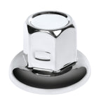 American, Set 10 copribulloni testa piatta in acciaio inox - Ø 33 mm - Cromo
