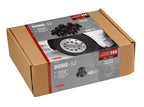 Dome, Set 40 copribulloni testa tonda in acciaio inox - Ø 32 mm - Nero
