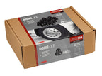 Dome, Set 40 copribulloni testa tonda in acciaio inox - Ø 33 mm - Nero