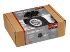 American, Set 40 copribulloni testa piatta in acciaio inox - Ø 32 mm - Nero