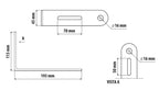 Staffa per antenna CB - Universale