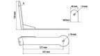 Staffa per antenna CB - Attacco su visiera parasole - compatibile per Scania R Serie 5 (03/04>08/09) - Scania R Serie 6 (09/09>08/13) - Scania R Serie 6 - Streamline (09/13>12/17)