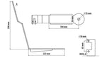 Staffa per antenna CB - Attacco su visiera parasole - compatibile per Mercedes Actros MP4 (09/11>09/19) - Mercedes Actros MP5 (10/19>) - Mercedes Actros MP5 L (11/21>) - Mercedes Actros MP5 F (11/21>) - Ford F-Max (10/18>)