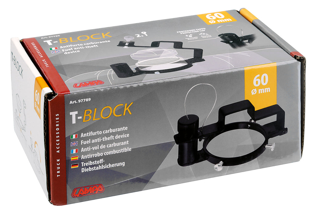 T-Block, antifurto carburante - Ø 60 mm