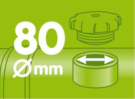 T-Block, antifurto carburante - Ø 80 mm
