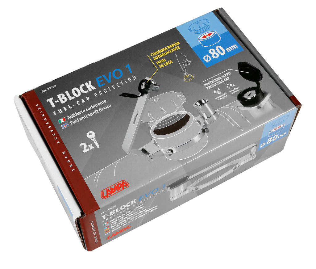 T-Block Evo 1, antifurto carburante - Ø 80 mm