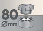 T-Block Evo 1, antifurto carburante - Ø 80 mm