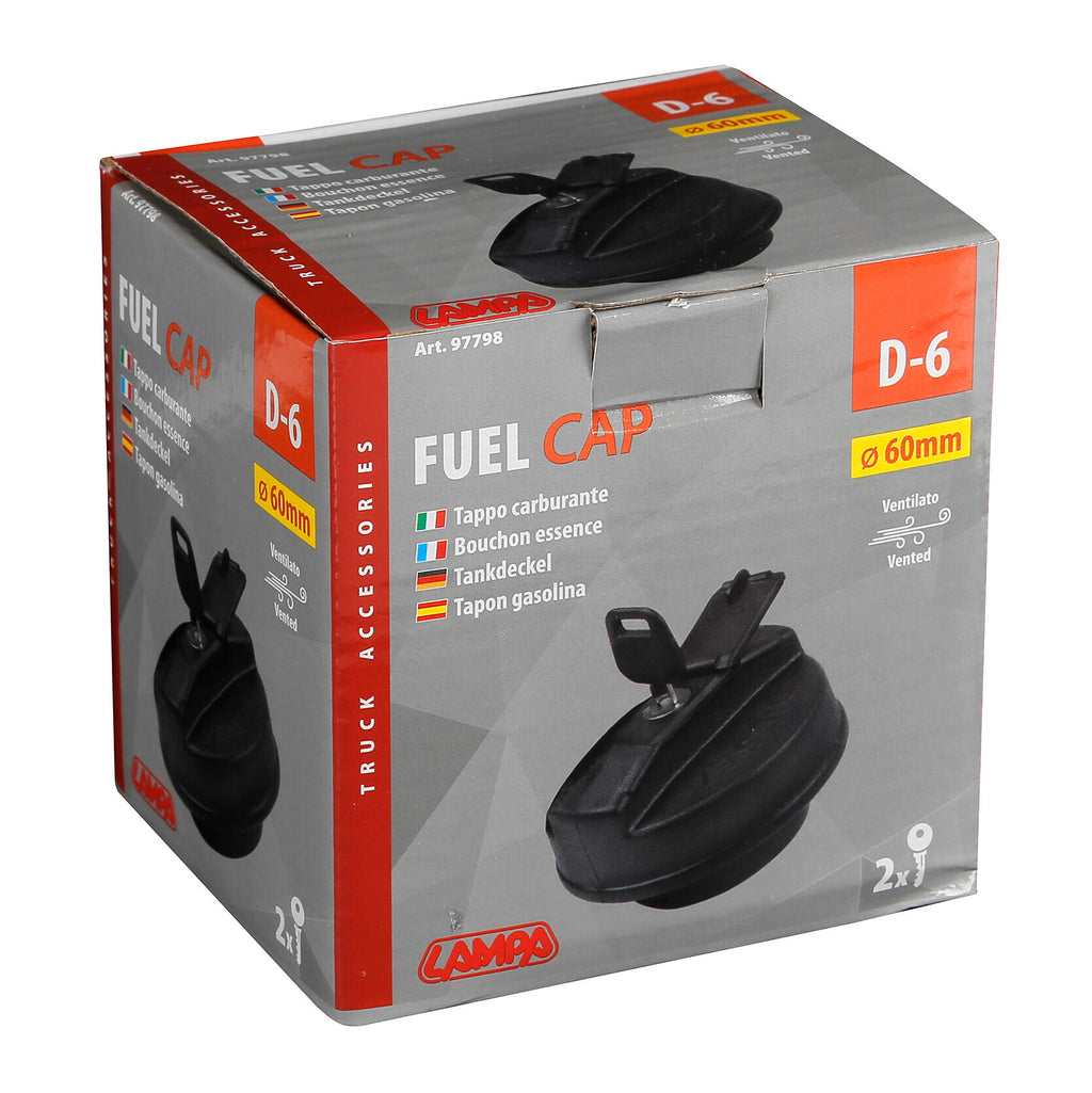 D-6, Tappo carburante ventilato - Ø 60 mm