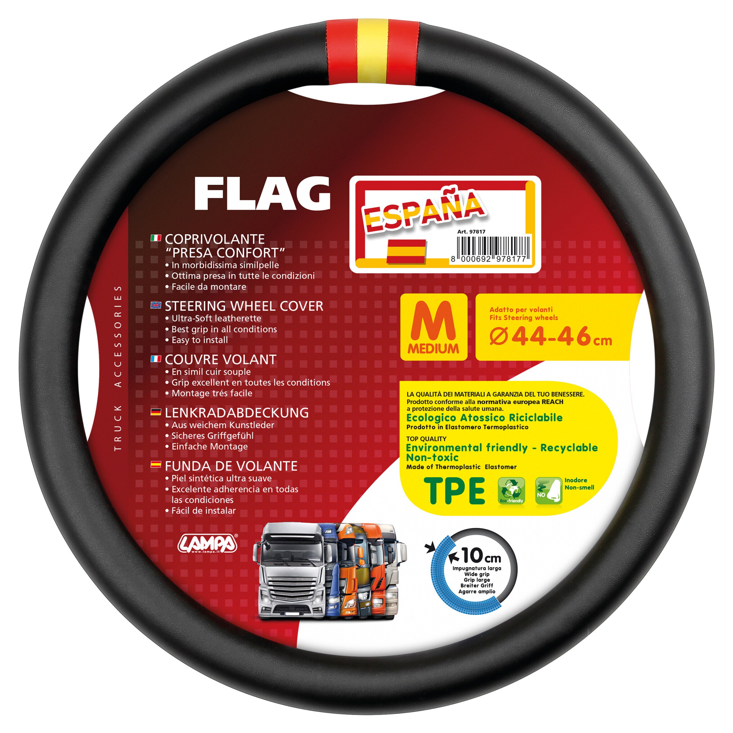 Flag Spagna, coprivolante in Skeentex - M - Ø 44/46 cm