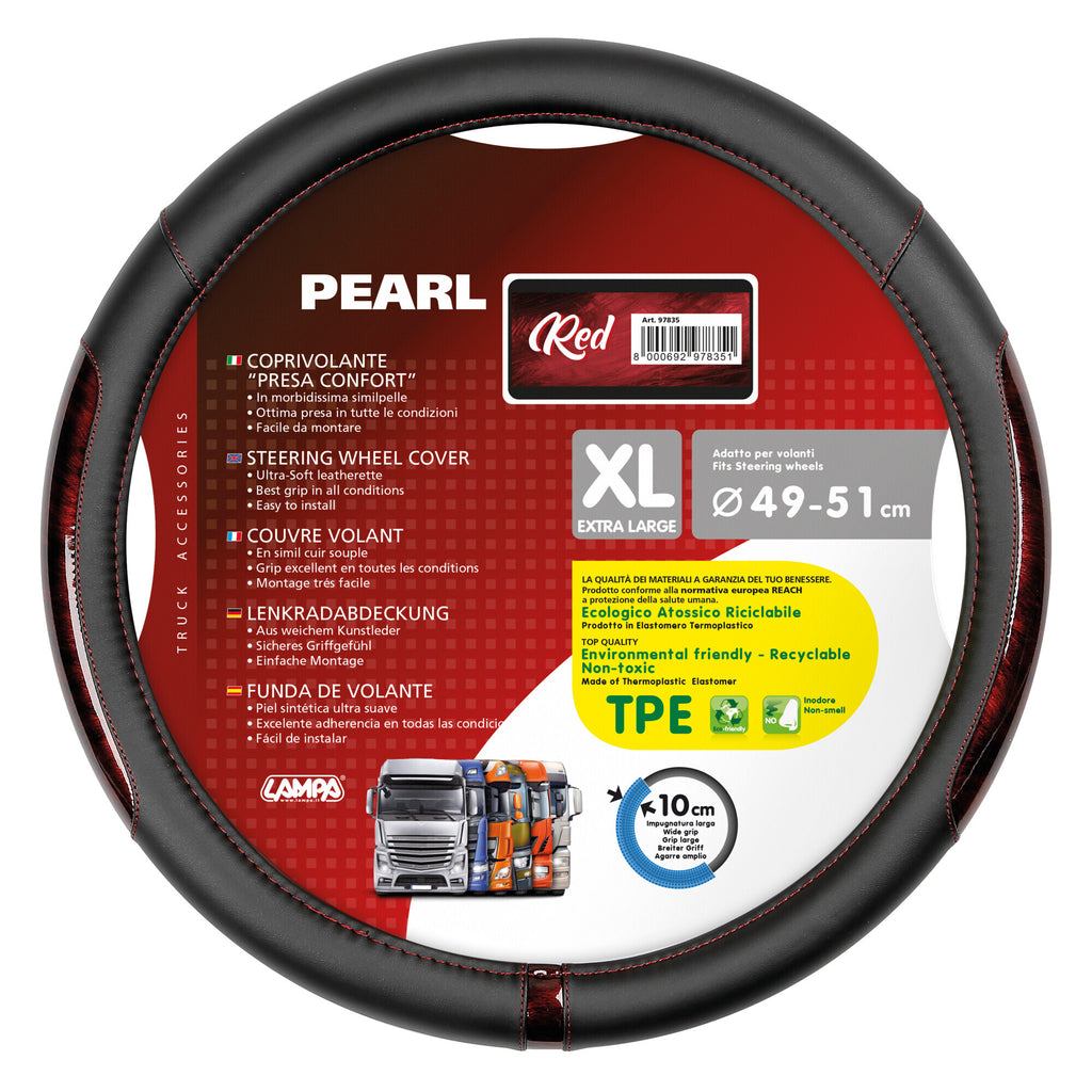 Pearl Red, coprivolante in Skeentex - XL - Ø 49/51 cm