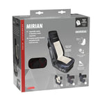 Mirian, coprisedile in Skeentex e suede trapuntato - Nero/Rosso