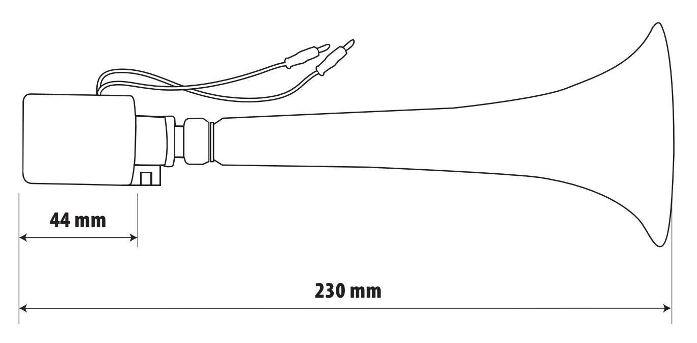 Tromba elettropneumatica 12/24V, 8A
