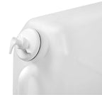 Tanica in plastica, con rubinetto in metallo e dispenser porta sapone - 25 L
