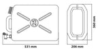 Tanica in plastica, con rubinetto in metallo - 25 L