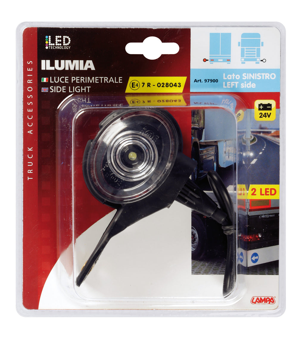 Ilumia, luce ingombro - 2 Led - 24V - Sinistra