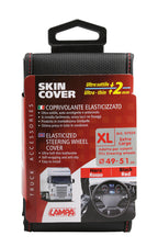 Skin-Cover, coprivolante elasticizzato in Skeentex - Nero/Rosso - XL - Ø 49/51 cm