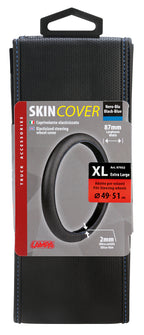 Skin-Cover, coprivolante elasticizzato in Skeentex - Nero/Blu - XL - Ø 49/51 cm
