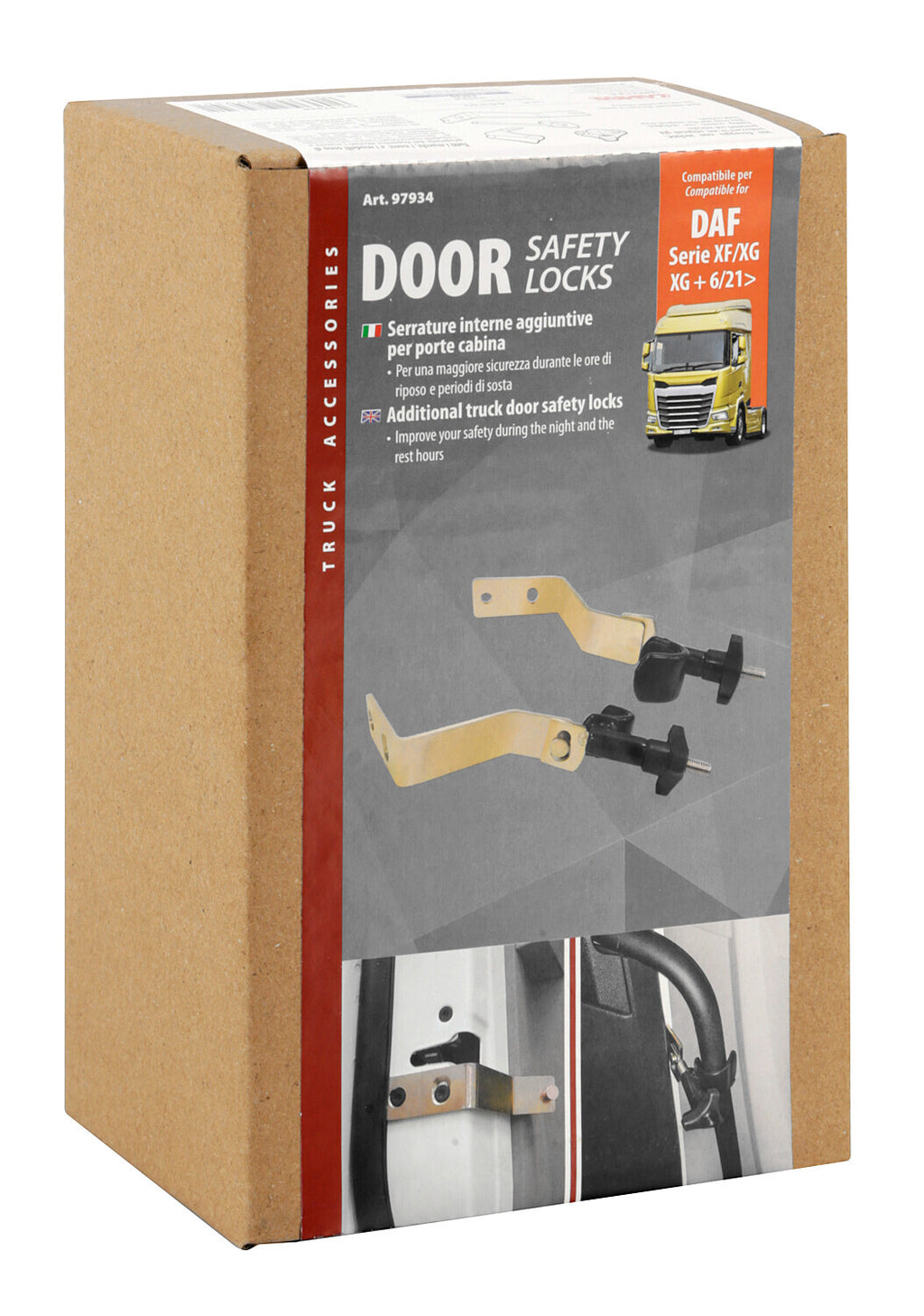 Serrature interne aggiuntive per cabina camion - compatibile per Daf XF (06/21>) - Daf XG (06/21>) - Daf XG+ (06/21>) - Daf XD (11/22>)